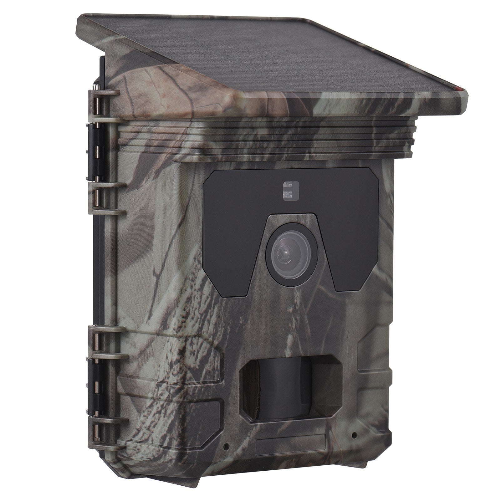 Solar Powered Night Vision Trail Camera 50MP 4K Hunting Camera Built-in Battery 0.5s Trigger Time 120° Detection Angle with 32G Memory Card