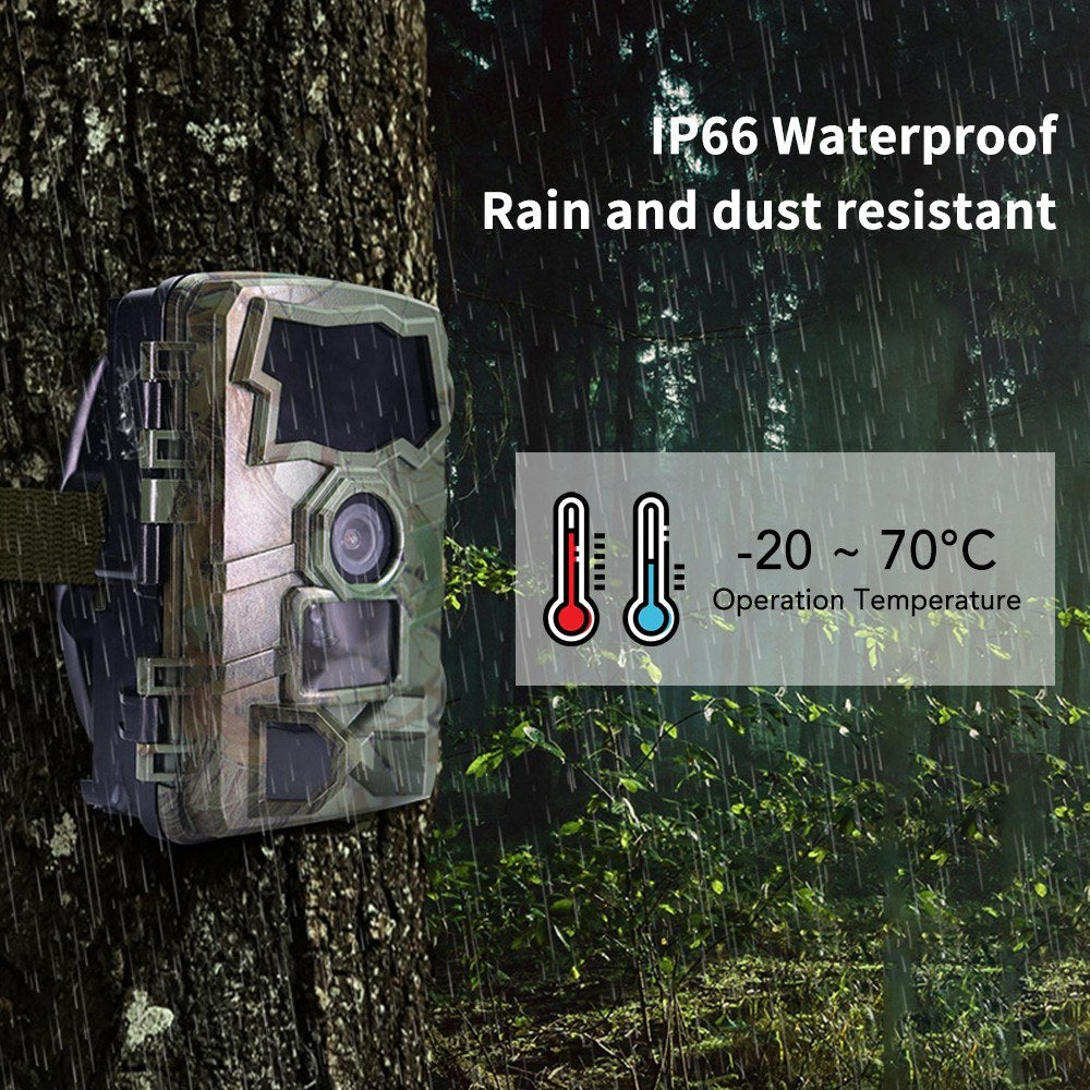 Trail Camera 4K 32MP Wifi Game Camera with Night Vision Hunting Camera IP66 Waterproof 105° Wide-Angle for Outdoor Wildlife Monitoring