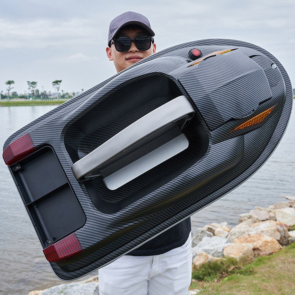 Large Outdoor 3 Hopper High Speed RC Fishing Boat 500M 3.5KG Load Voice Broadcast Smart Route Correction Remote Control Bait Boat