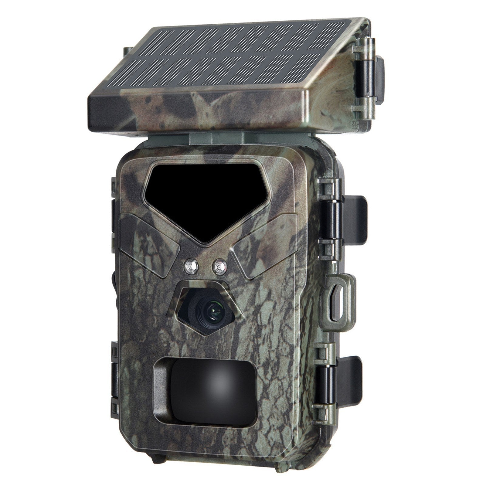 Solar Powered 20MP/1080P IP65 Hunting Camera 0.45s Trigger Speed 2 Infrared LED Night Vision Motion Activated Trail Camera 60° Detection Range