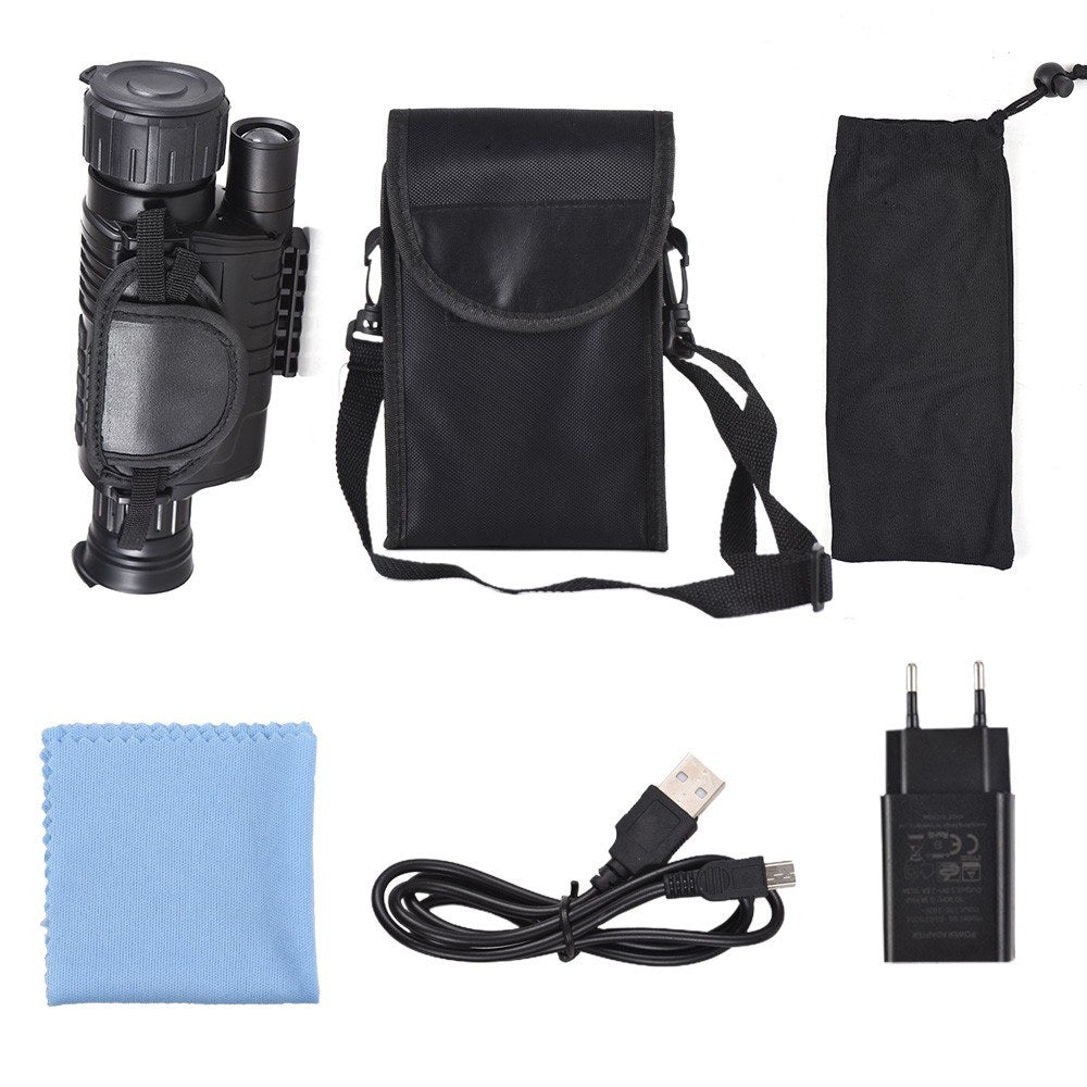 5X40 Infrared Digital Monocular Night Vision Telescope Outdoor Night Vision Device for Outdoor Camping Wildlife Observation Surveillance Caving Activities
