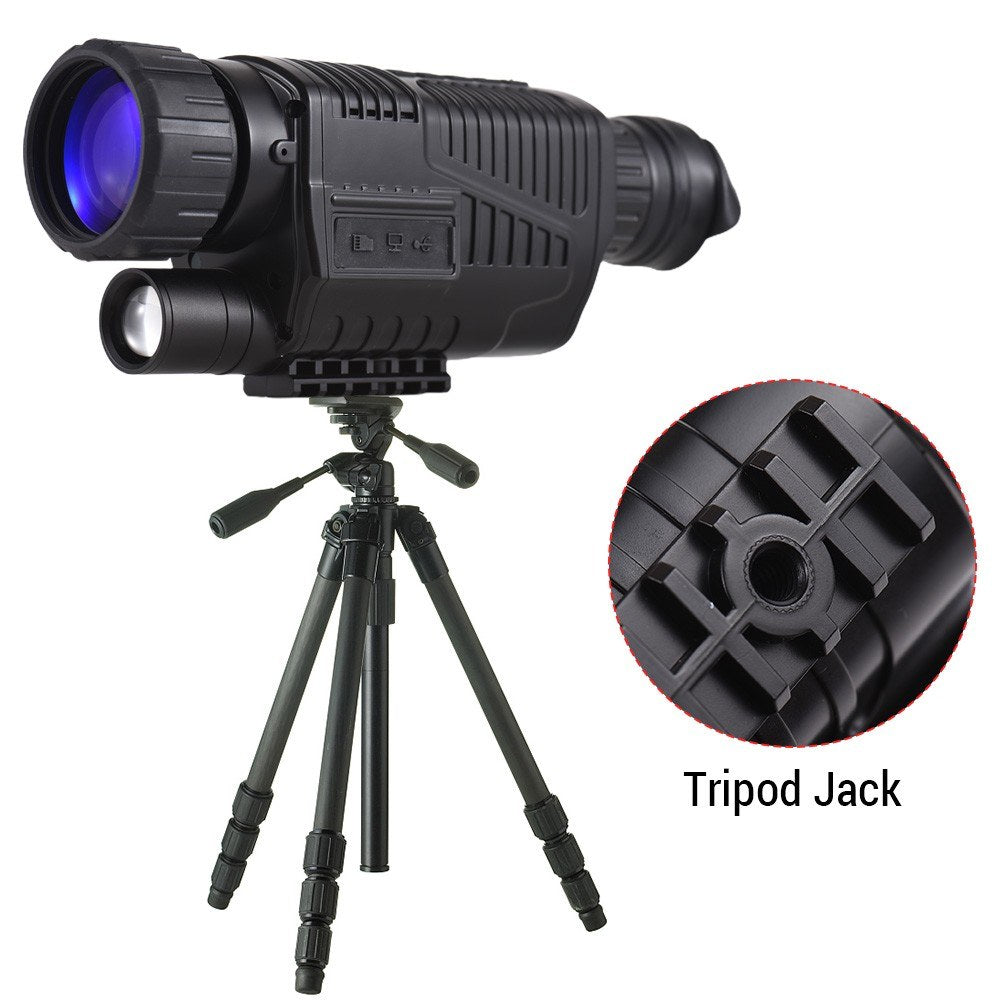 5X40 Infrared Digital Monocular Night Vision Telescope Outdoor Night Vision Device for Outdoor Camping Wildlife Observation Surveillance Caving Activities