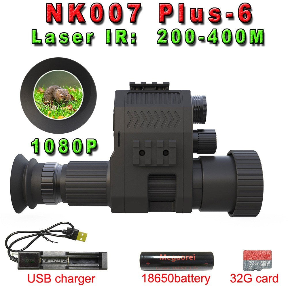 1.2-inch Built-in Screen Night Vision Scope Hunting Camera Hunting Sight IR Camera 1080P Infrared Night Vision Monocular