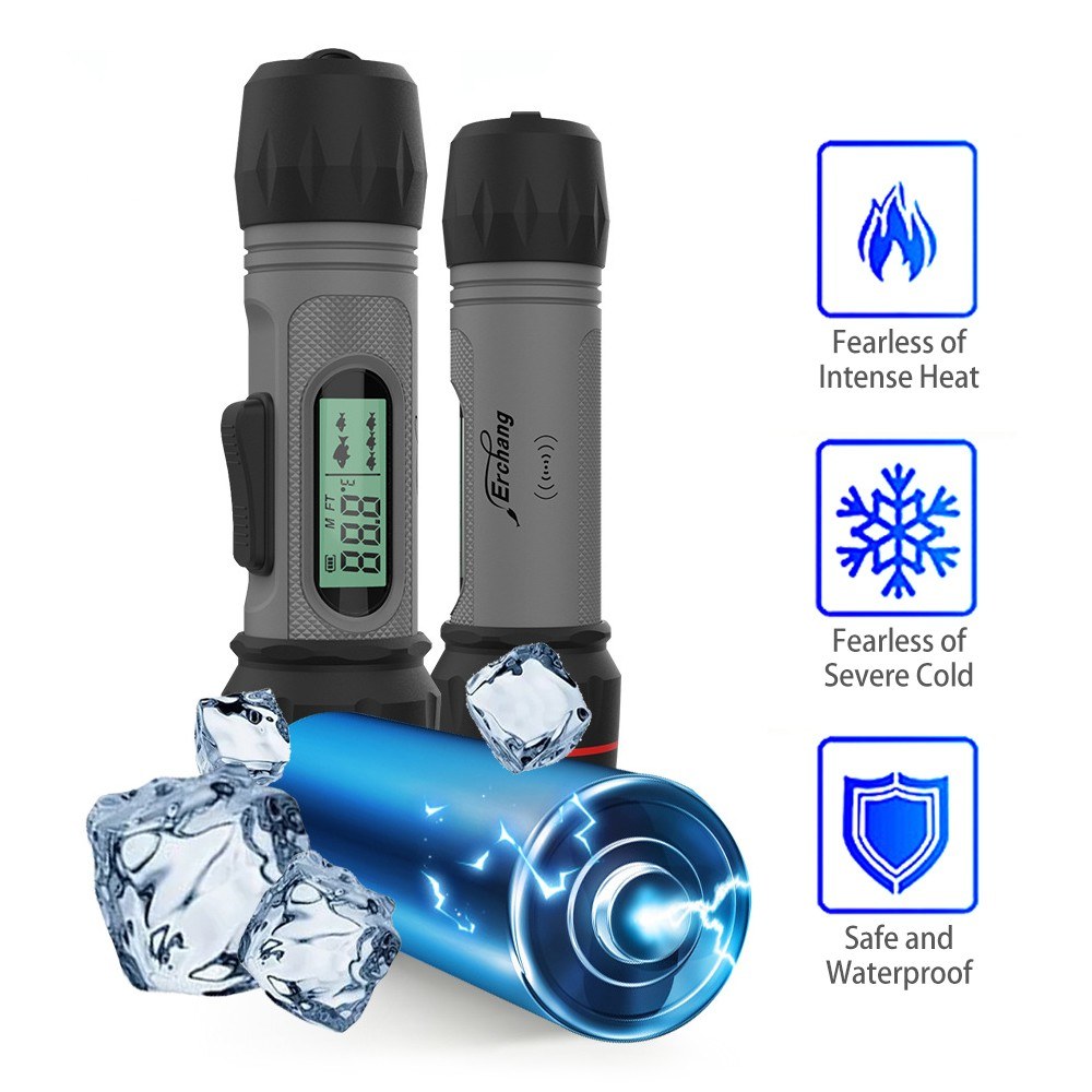 Fish Depth Finder Handheld Fish Finder Wireless Waterproof Sonar Fish Finder for Ice Fishing