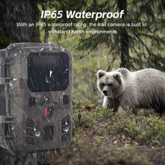 Mini 24MP 1080P Infrared LED Motion Activated Night Vision Trail Camera 0.3S Trigger Speed Waterproof Wildlife Hunting Camera