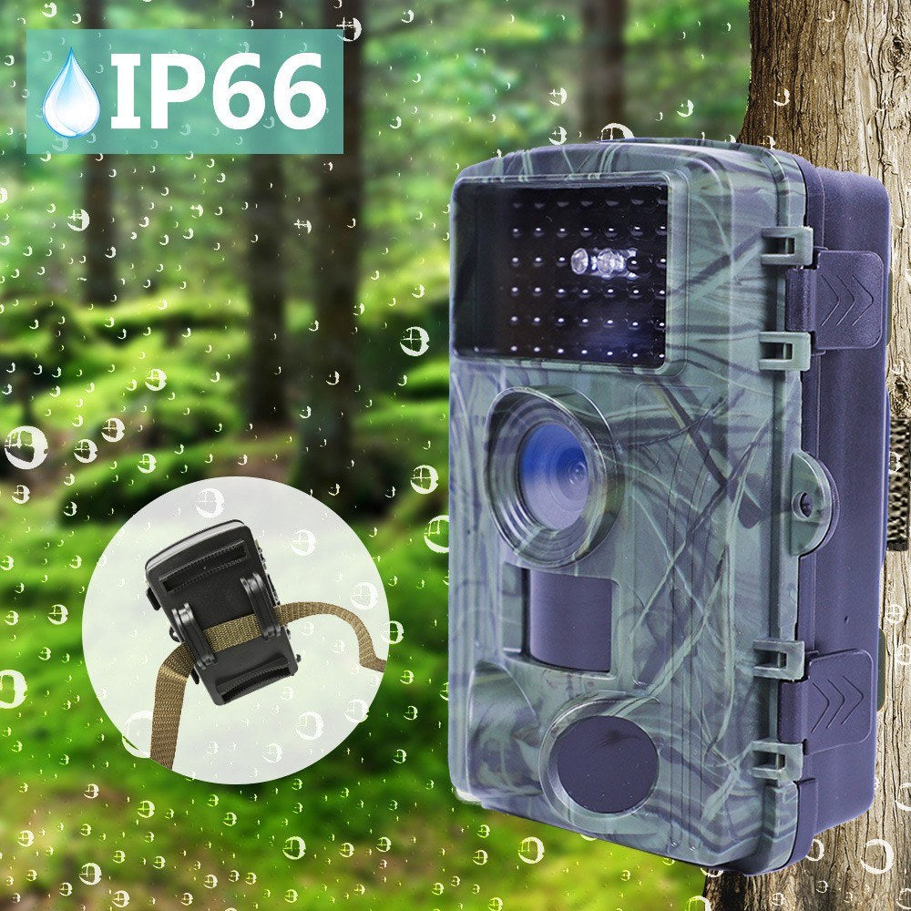 2.7K 60MP Trail Camera Night Vision Waterproof Hunting Camera with 2 Inch Screen for Outdoor Wildlife Monitoring