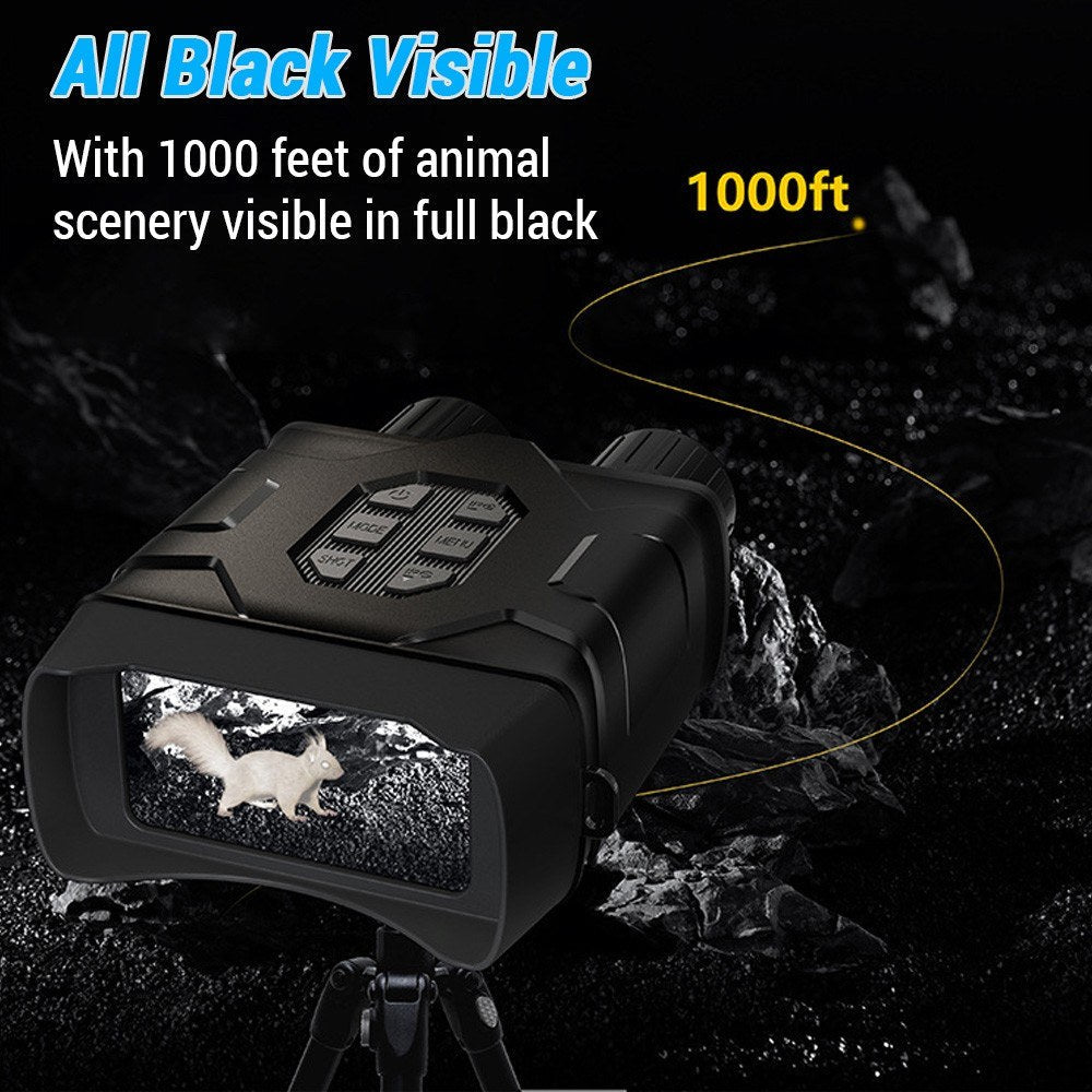 4 Inch Large Screen 5K Night Vision Goggles 10X Digital Zoom Infrared WiFi Binoculars