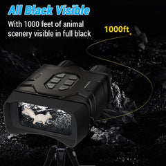 4 Inch Large Screen 5K Night Vision Goggles 10X Digital Zoom Infrared WiFi Binoculars