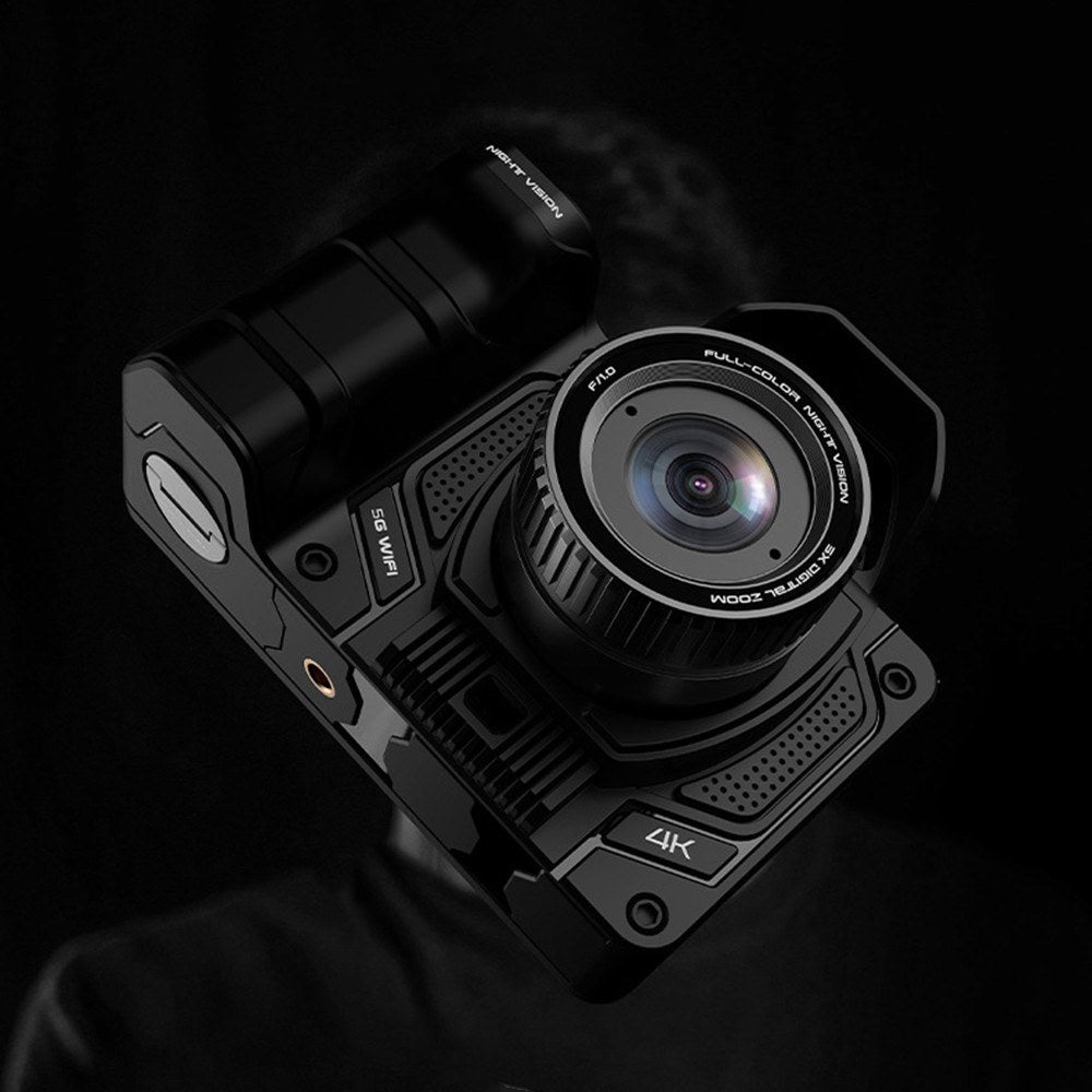 4.2 Inch Large OLED Screen 4K 40MP Full Black Visibility Camera 7-level Infrared 10X Digital Zoom 5G WiFi Night Vision Goggles with 64G Memory Card