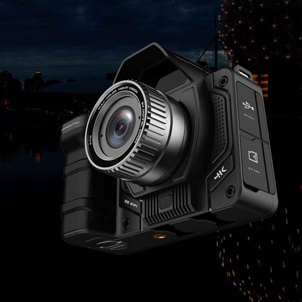 4.2 Inch Large OLED Screen 4K 40MP Full Black Visibility Camera 7-level Infrared 10X Digital Zoom 5G WiFi Night Vision Goggles with 64G Memory Card