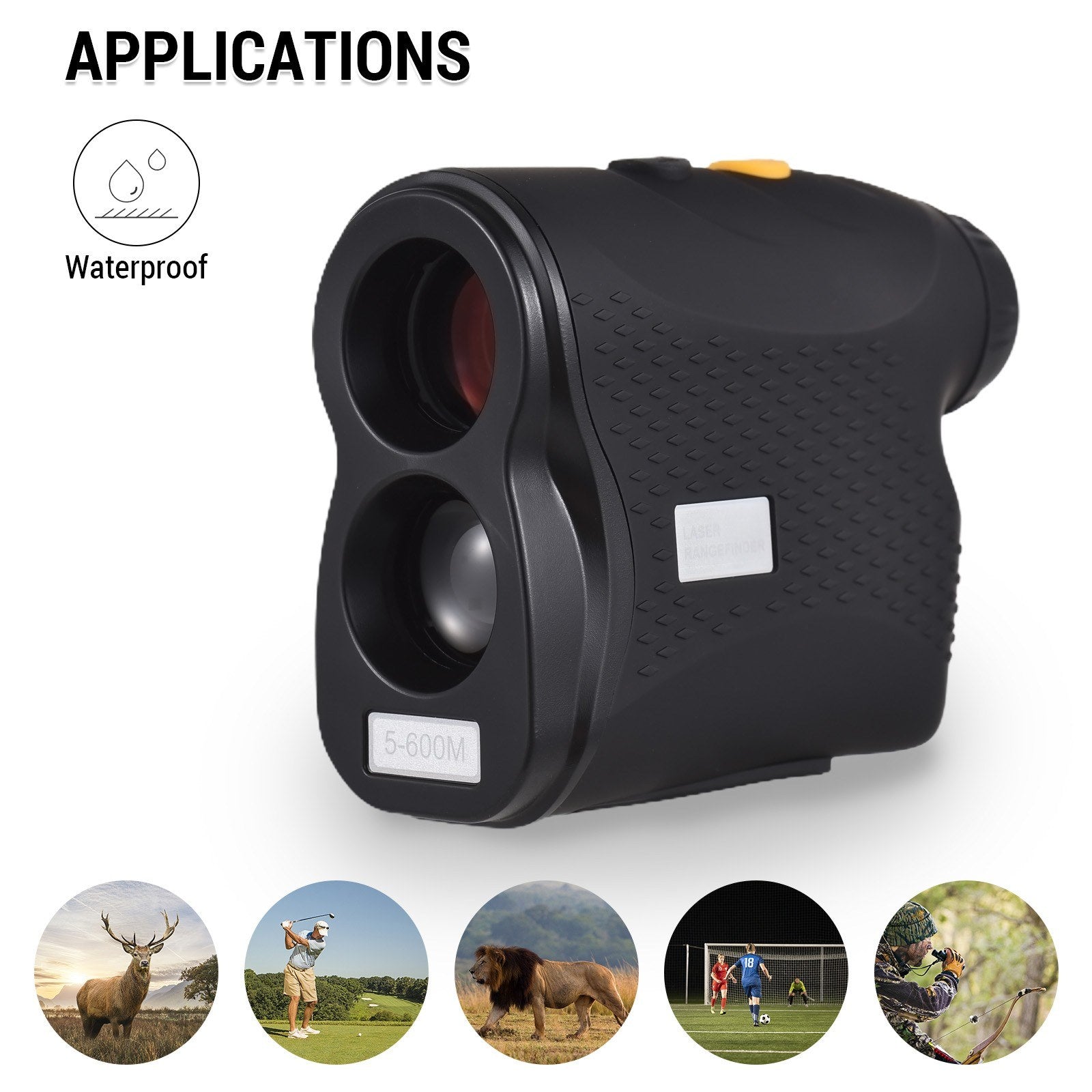 Golf Rangefinder 6X Magnification Digital Hunting Measurement Monocular Telescope