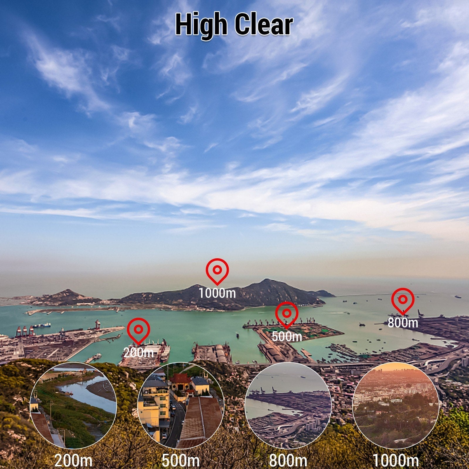 Golf Laser Rangefinder 6X Magnification Digital Hunting With Height and Angle Measurement Monocular Telescope