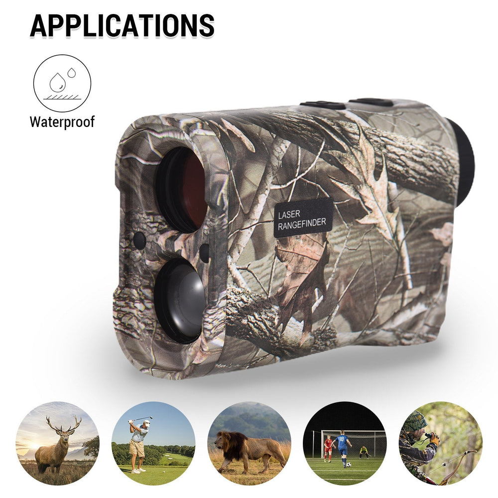 Golf Laser Rangefinder 6X Magnification Digital Hunting With Height and Angle Measurement Monocular Telescope