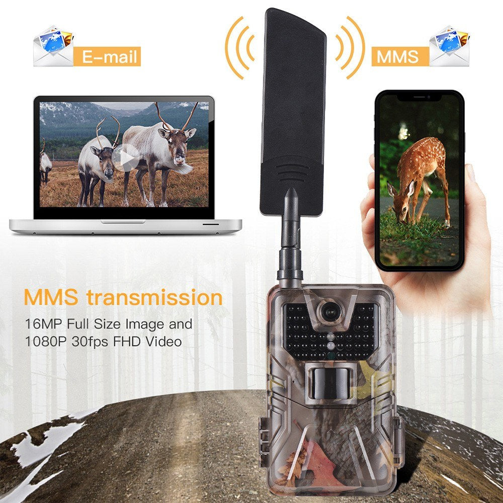 4G Hunting Trail Camera 16MP 1080P 0.3s Trigger Speed Infrared Wildlife Night Vision Camera