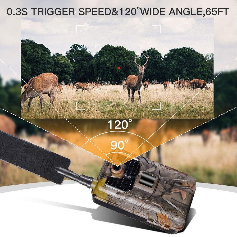 4G Hunting Trail Camera 16MP 1080P 0.3s Trigger Speed Infrared Wildlife Night Vision Camera