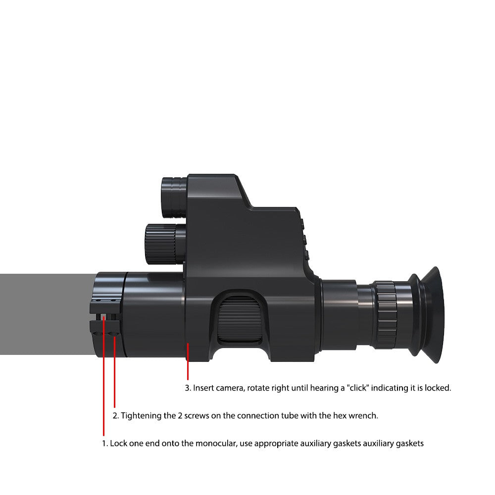 1080P Digital Night Vision Goggles Infrared Night Vision Monocular with 940nm IR Flashlight