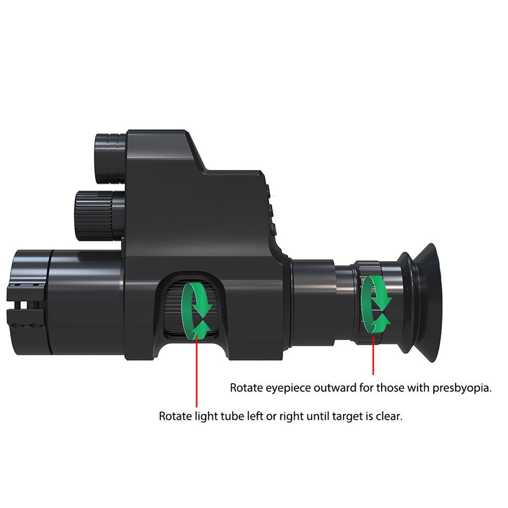 1080P Digital Night Vision Goggles Infrared Night Vision Monocular with 940nm IR Flashlight