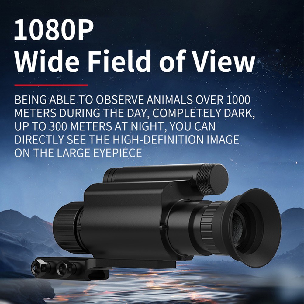 Magnification 4X Digital Zoom Infrared Night Vision Scope 1.2 Inch OLED Screen 3MP Monocular