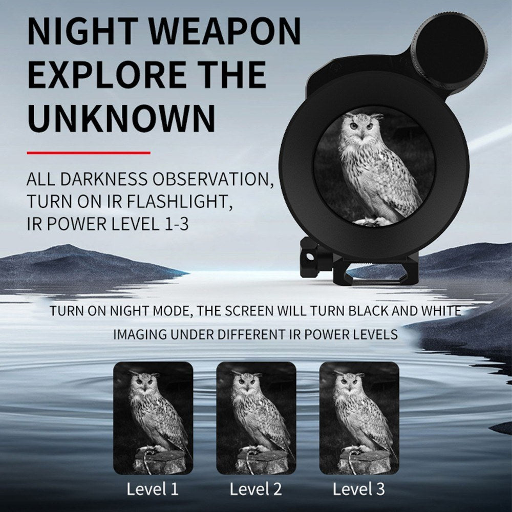 Magnification 4X Digital Zoom Infrared Night Vision Scope 1.2 Inch OLED Screen 3MP Monocular