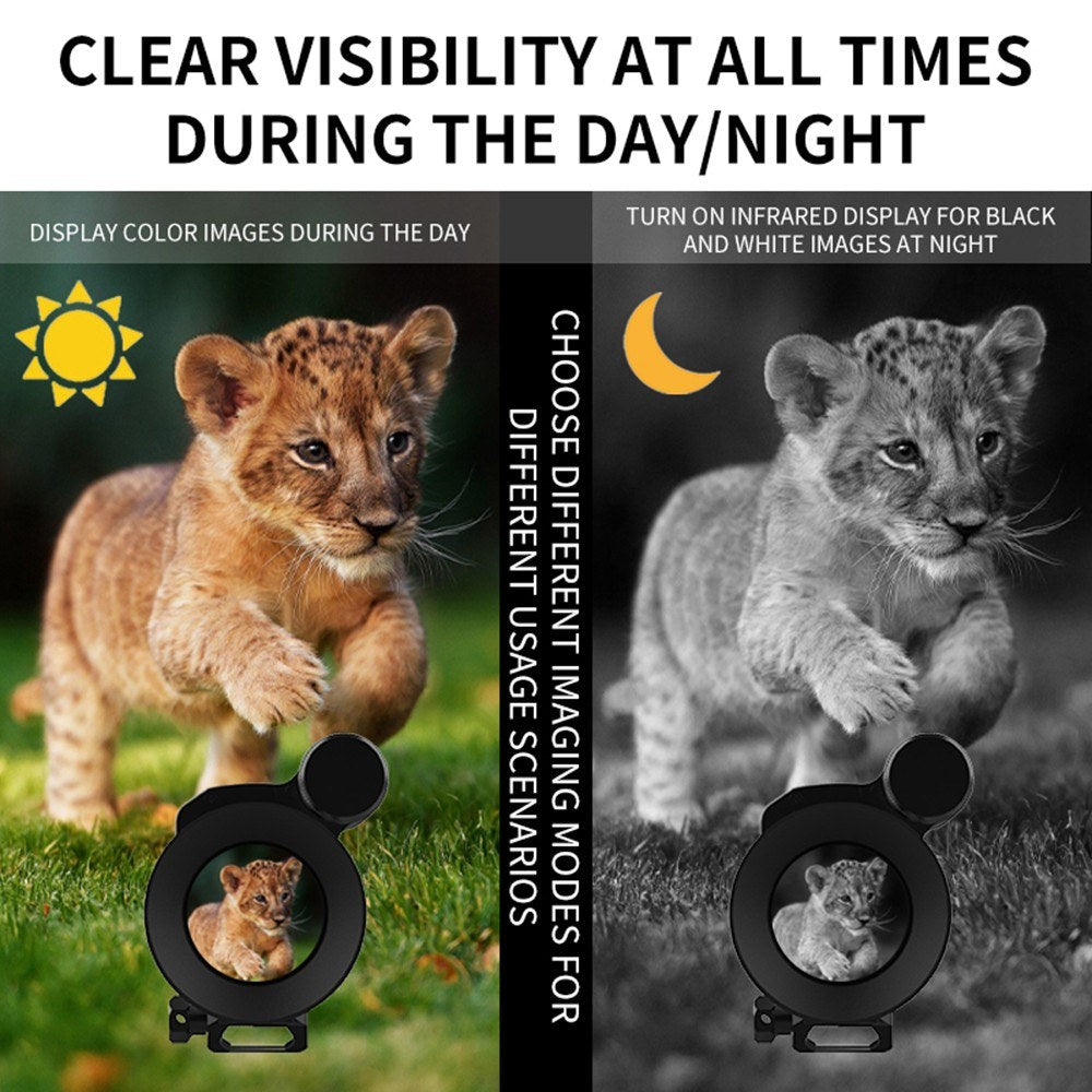 Magnification 4X Digital Zoom Infrared Night Vision Scope 1.2 Inch OLED Screen 3MP Monocular