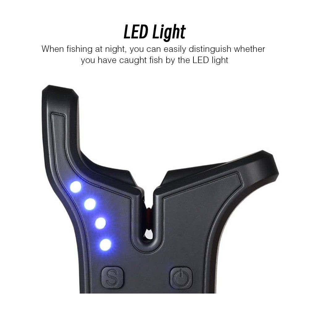Electronic Fishing Bite Sound Alarm Indicator Sound Bite Alert Bell with LED Lights