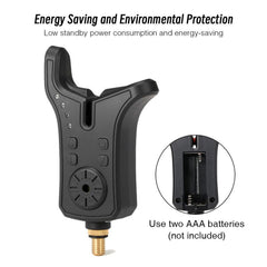 Electronic Fishing Bite Sound Alarm Indicator Sound Bite Alert Bell with LED Lights
