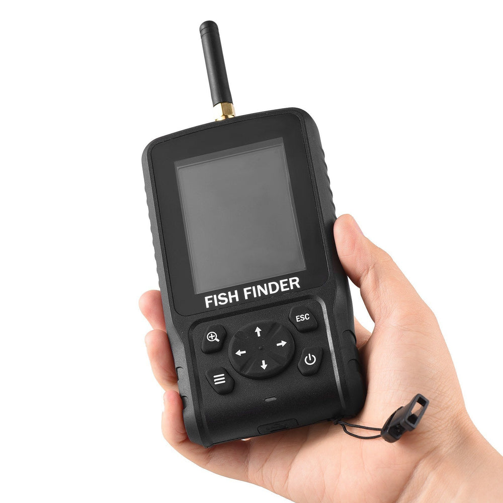 Portable Wireless Fish Finder 2.6in Color Screen, 2.6-160ft Depth, 90° 433MHz Sonar - Long-Distance Fishing Gear