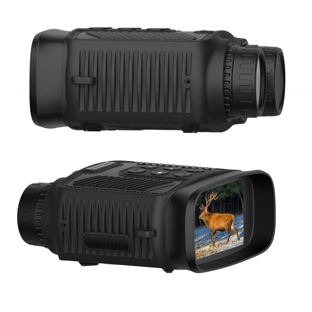 Compact Night Vision Binoculars for Adults with Infrared - Lightweight Digital Camera with 10x Optical Zoom and 2.5K UHD Video Resolution