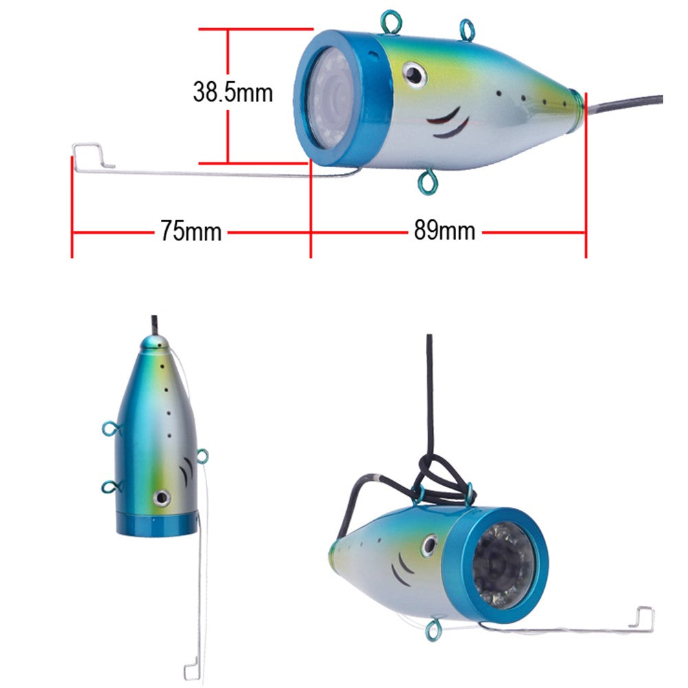 Underwater Fishing Camera 7 Inch LCD Monitor IP68 Waterproof 1000TVL Fish Finder 15m/30m/50m Depth