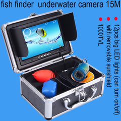 Underwater Fishing Camera 7 Inch LCD Monitor IP68 Waterproof 1000TVL Fish Finder 15m/30m/50m Depth