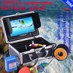 Underwater Fishing Camera 7 Inch LCD Monitor IP68 Waterproof 1000TVL Fish Finder 15m/30m/50m Depth