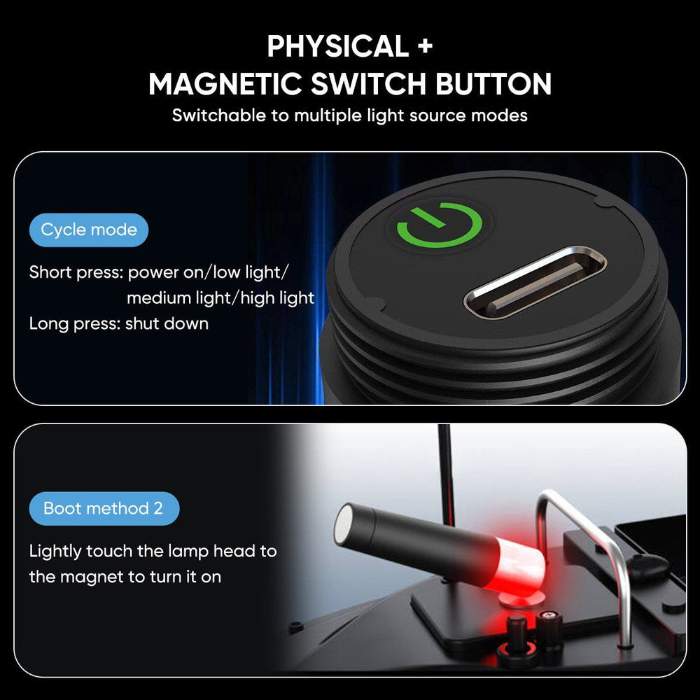 LED Boat Navigation Lights Waterproof, 300-500M, IP67, Magnetic, Type-C Charging - Essential for Night Fishing