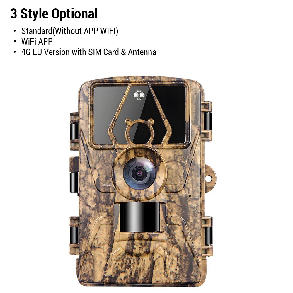 Trail Cam with 8K Video 60MP Images Night Vision Motion Activated Waterproof Wildlife Camera for Hunting Home Surveillance & Security Cameras