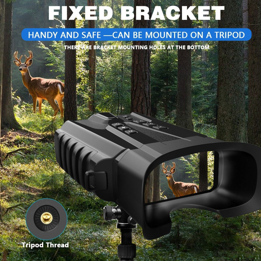 Night Vision Binoculars for Adults with Full Color Night Vision Backlit Buttons 4x Optical Zoom 8x Digital Zoom 250-300m Viewing Distance
