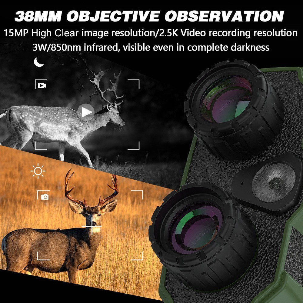 Night Vision Binoculars for Adults with Full Color Night Vision Backlit Buttons 4x Optical Zoom 8x Digital Zoom 250-300m Viewing Distance
