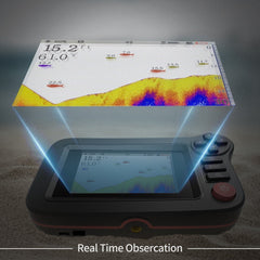 3.5in Wireless Sonar Fish Finder Underwater Depth Sounder with Fishing Detector