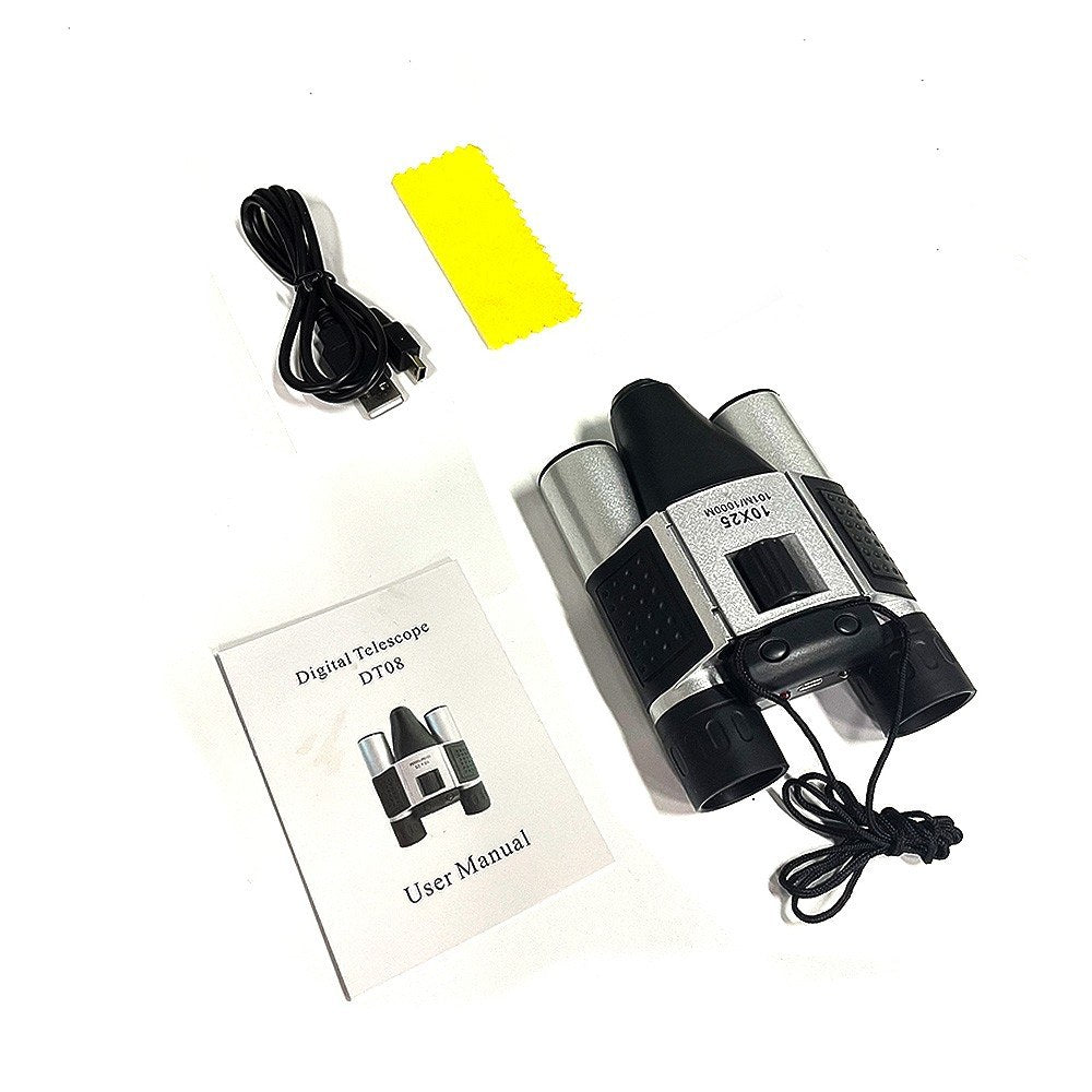 Digital Binoculars with Camera & Video Recording 10x Zoom High Clear CMOS Night Vision Portable Camera Binoculars for Adults