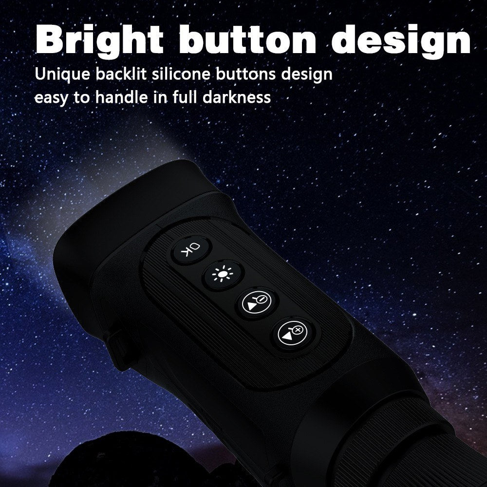 Night Vision Monocular 2.5K Video 40MP Photo 8X Zoom Infrared Monocular 350m Range Compact Digital Night Vision Telescope IR Monocular Scope Camera