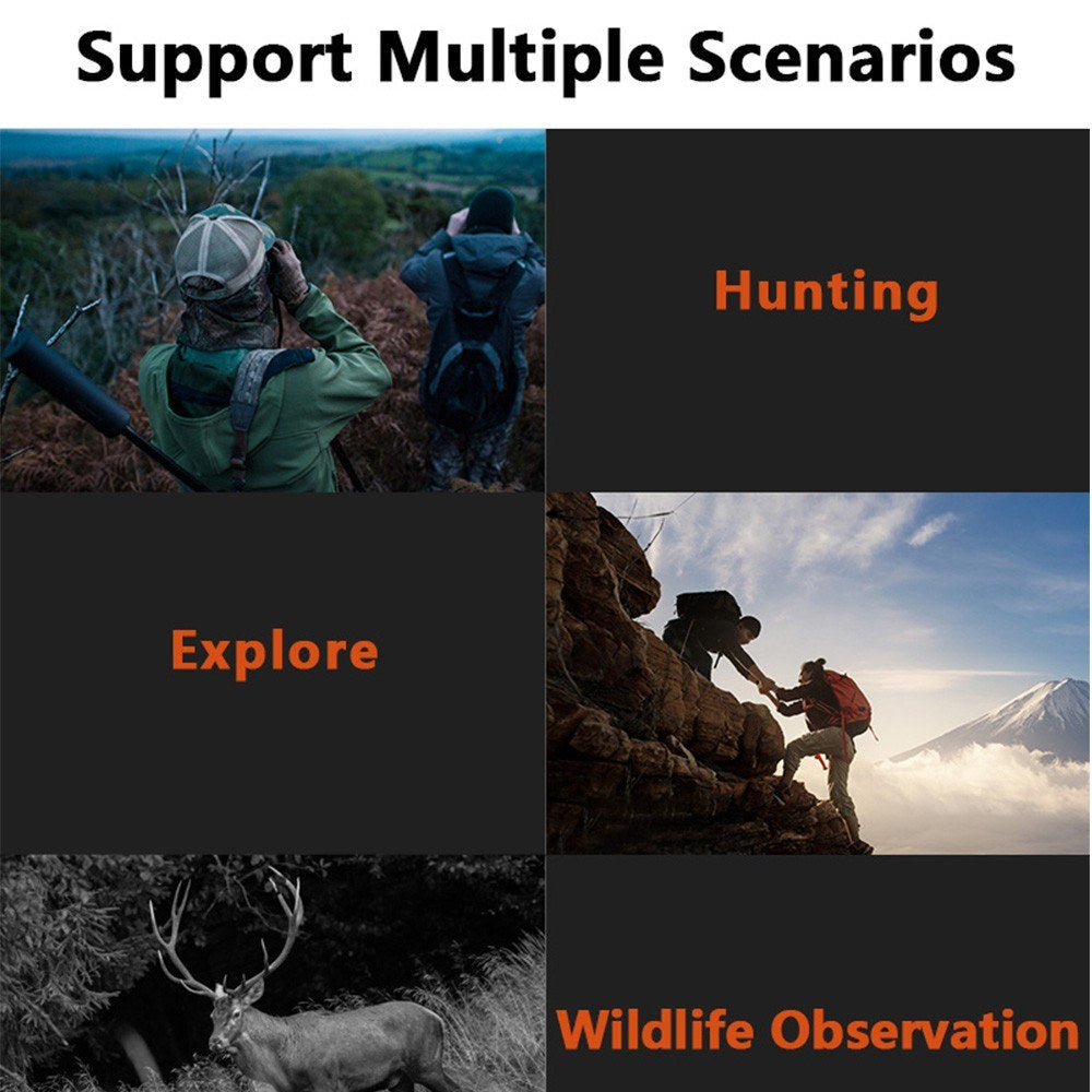 Binoculars Camera Infrared Night Vision 2.5K 10X Optical Zoom 3'' IPS Screen Infrared Illuminator Digital Zoom for Hunting Camping Digital Binoculars