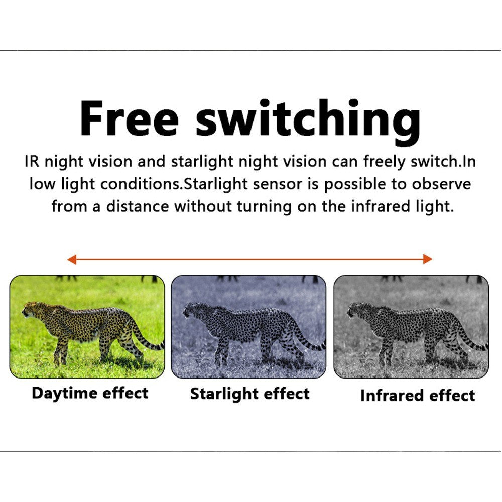 Binoculars Camera Infrared Night Vision 2.5K 10X Optical Zoom 3'' IPS Screen Infrared Illuminator Digital Zoom for Hunting Camping Digital Binoculars
