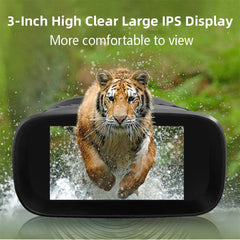 Binoculars Camera Infrared Night Vision 2.5K 10X Optical Zoom 3'' IPS Screen Infrared Illuminator Digital Zoom for Hunting Camping Digital Binoculars