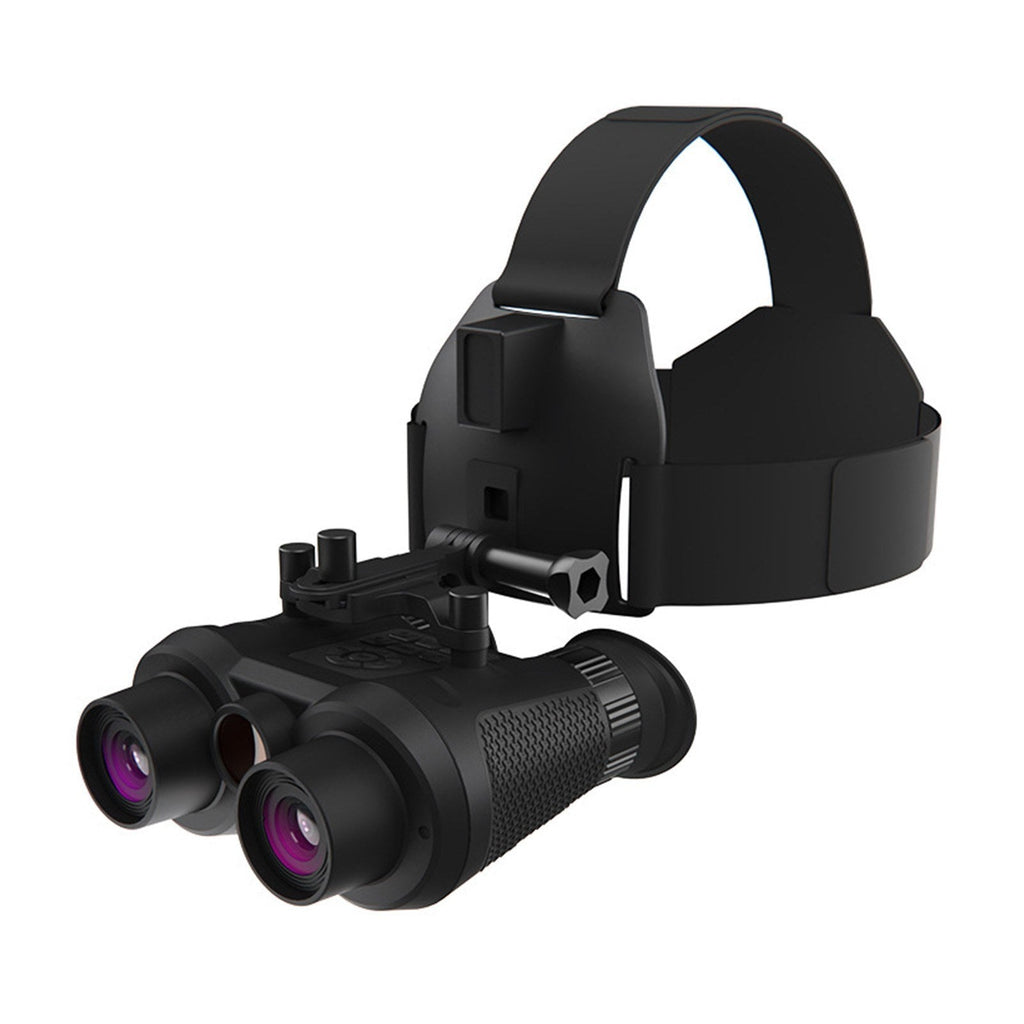 Head Mounted Night Vision Goggles 3D VR Digital Infrared Night Vision Binoculars 8064x3024 Photo & 3840x1080 Video Resolutions 150m Night Vision Built-in 100-Inch TV Equivalent Giant Screen 3W 850nm Infrared Spotlight & 7 Brightness Levels