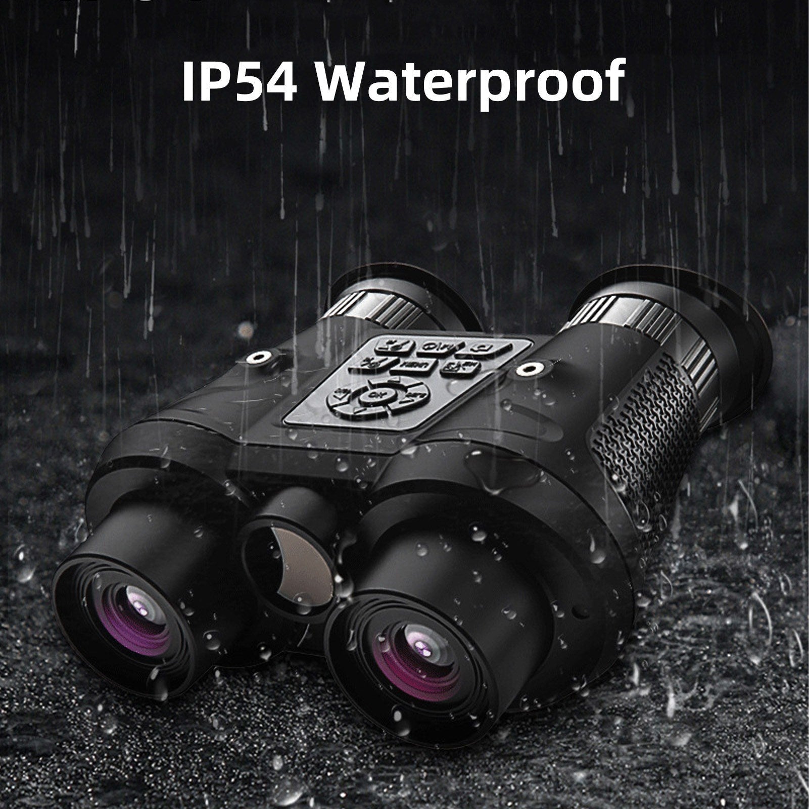 Head Mounted Night Vision Goggles 3D VR Digital Infrared Night Vision Binoculars 8064x3024 Photo & 3840x1080 Video Resolutions 150m Night Vision Built-in 100-Inch TV Equivalent Giant Screen 3W 850nm Infrared Spotlight & 7 Brightness Levels