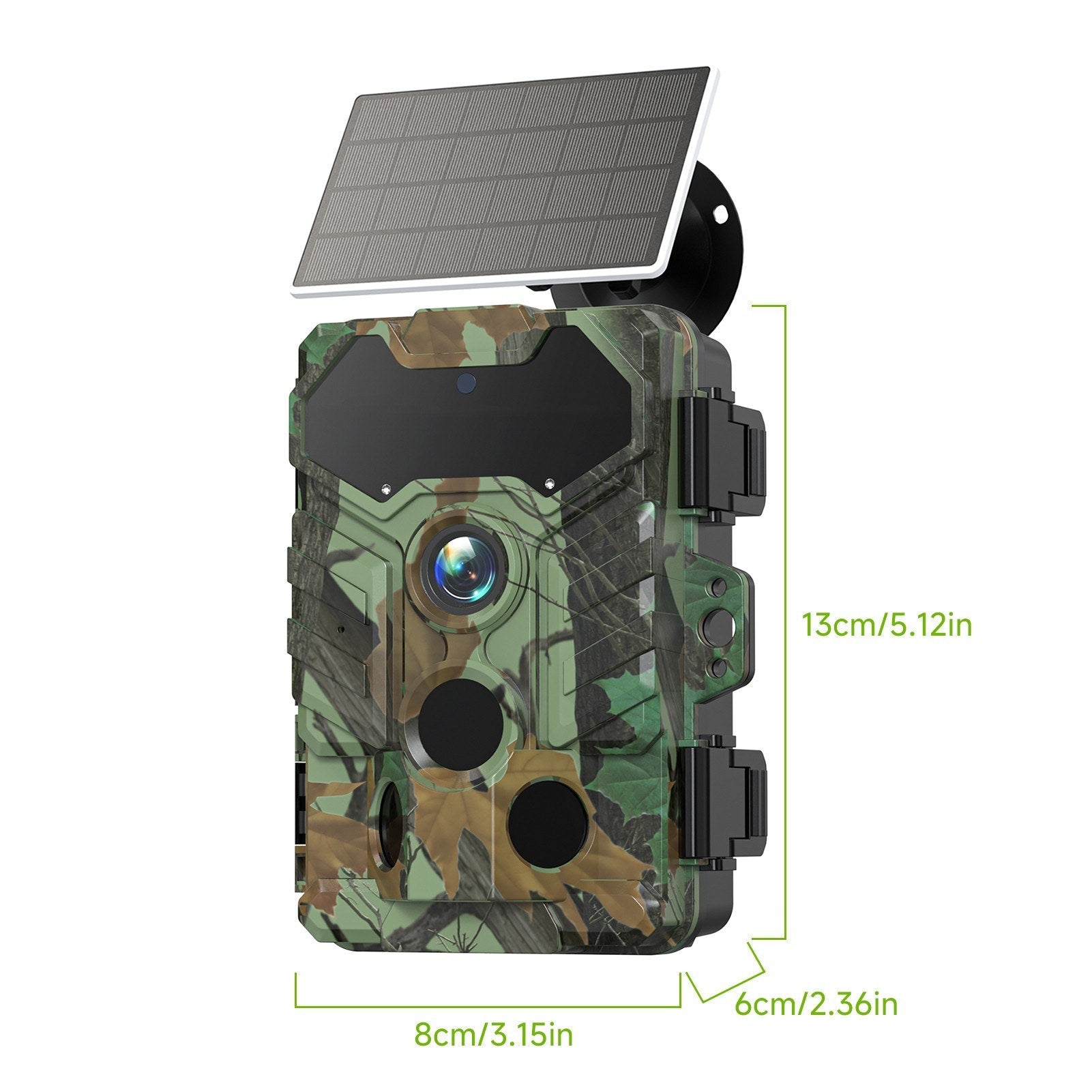 Solar Camera Outdoor Wireless Trail Camera 32MP Infrared Night Vision WiFi Enabled IP66 Waterproof Wildlife Hunting Camera Wireless Solar Powered
