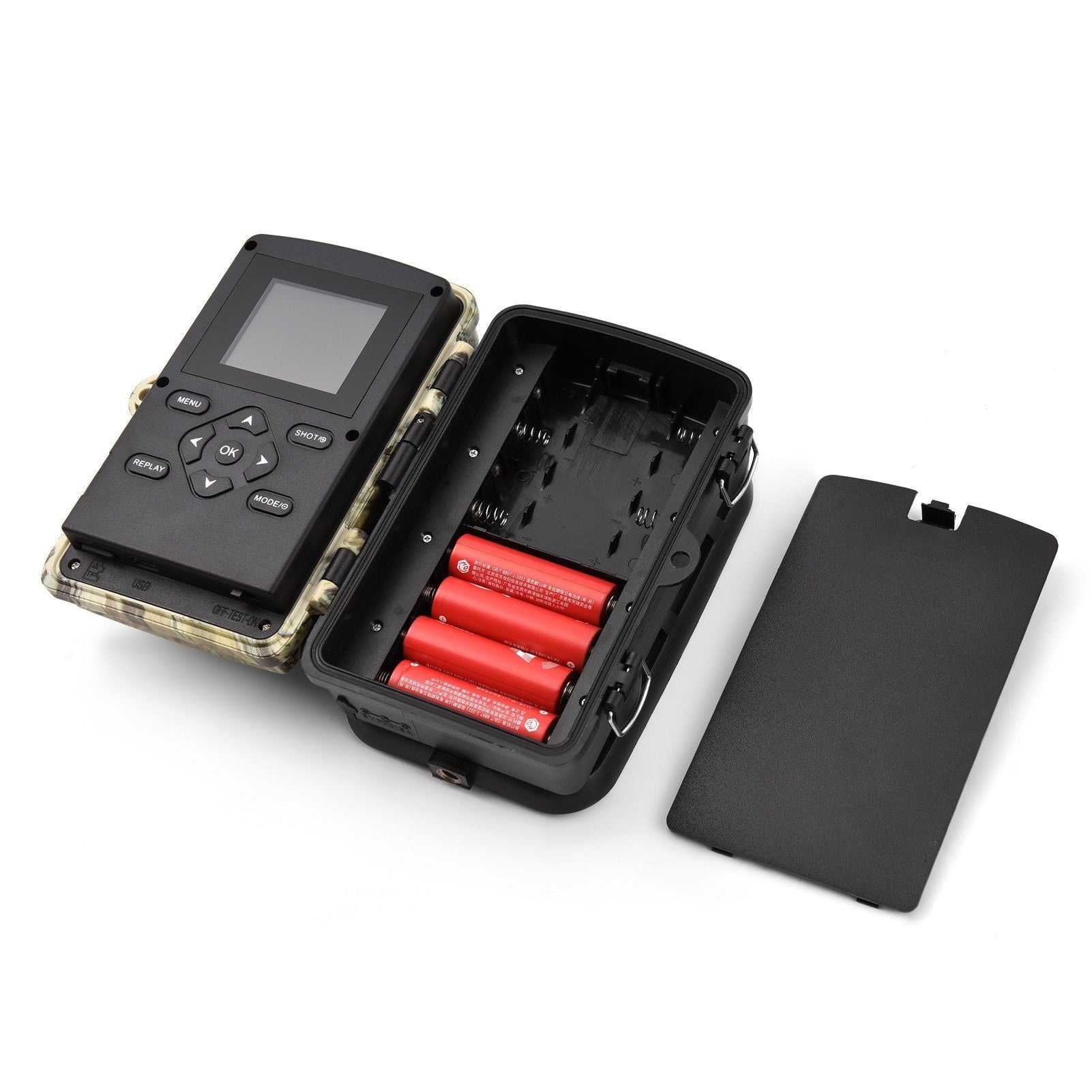 Trail Cameras 2.7K High Clear Hunting Trail Camera Night Vision 120° Wide Angle 0.3S Trigger IP65 Water Resistant Outdoor Wildlife Camera