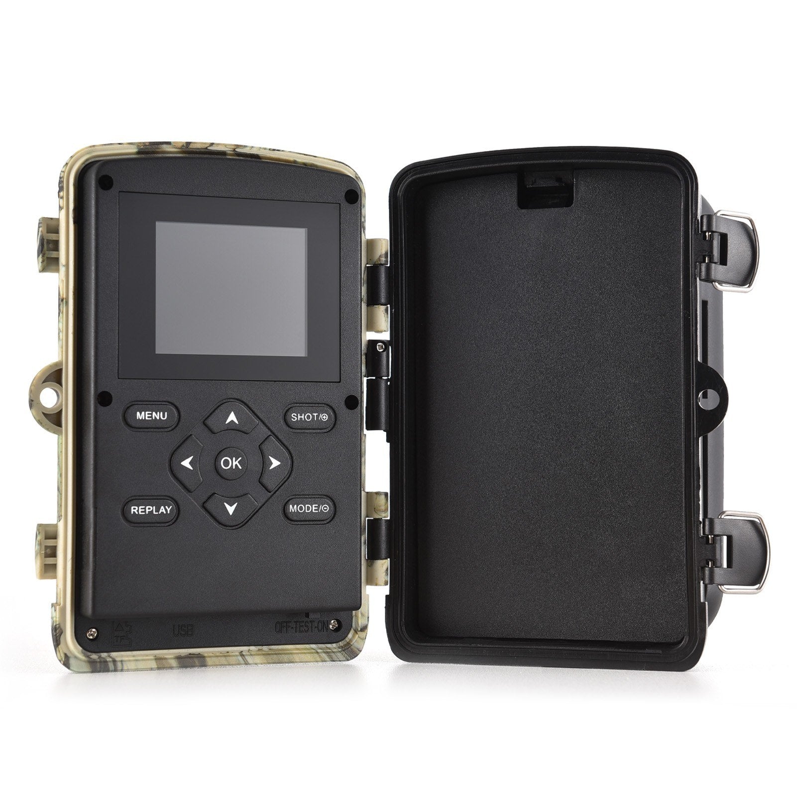 Trail Cameras 2.7K High Clear Hunting Trail Camera Night Vision 120° Wide Angle 0.3S Trigger IP65 Water Resistant Outdoor Wildlife Camera