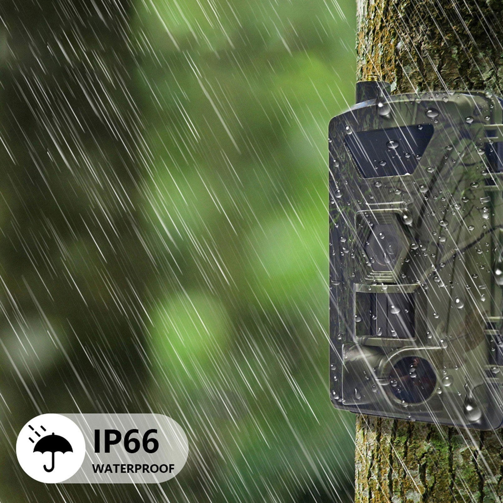 4G Trail Camera 4K Hunting Camera with SIM Card 60MP Photos Fast Trigger Wildlife Camera Infrared Camera Night Vision Camera
