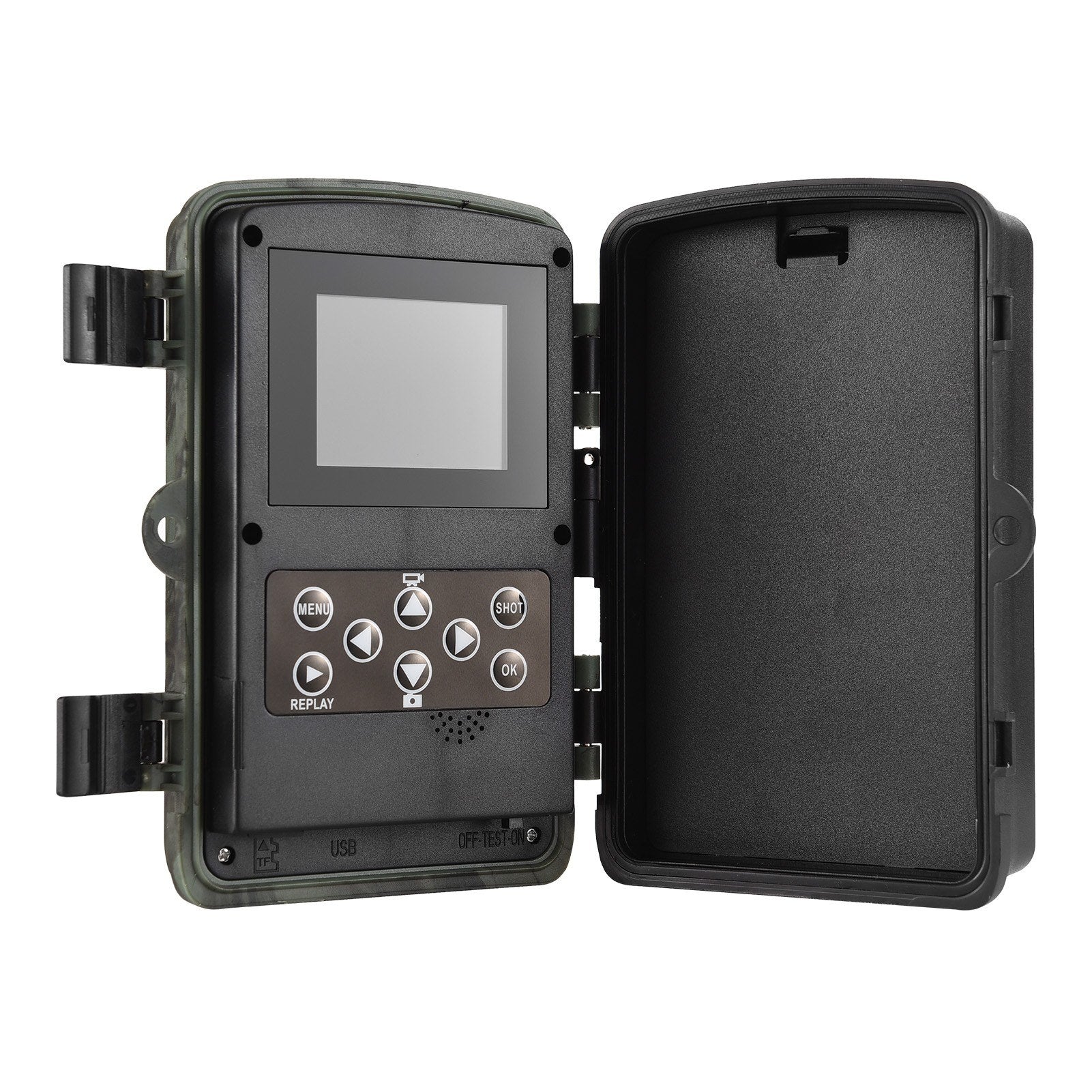Night Vision Hunting Camera 4K Ultra High Clear Trail Camera Wildlife Motion Activated Camera 120° Wide Angle 0.3S Trigger Speed IP65 Waterproof
