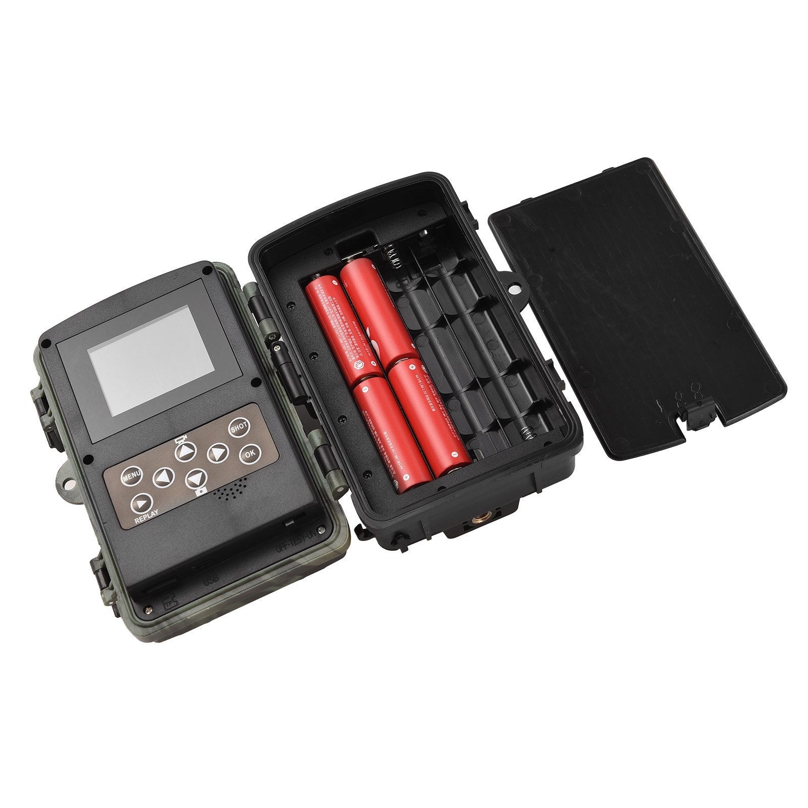 Night Vision Hunting Camera 4K Ultra High Clear Trail Camera Wildlife Motion Activated Camera 120° Wide Angle 0.3S Trigger Speed IP65 Waterproof