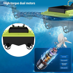 500m Remote Control Wireless Remote Control Fishing Bait Boat Waterproof Fishing Feeder Device with Sonar Sensor 18000mAh Battery Capacity